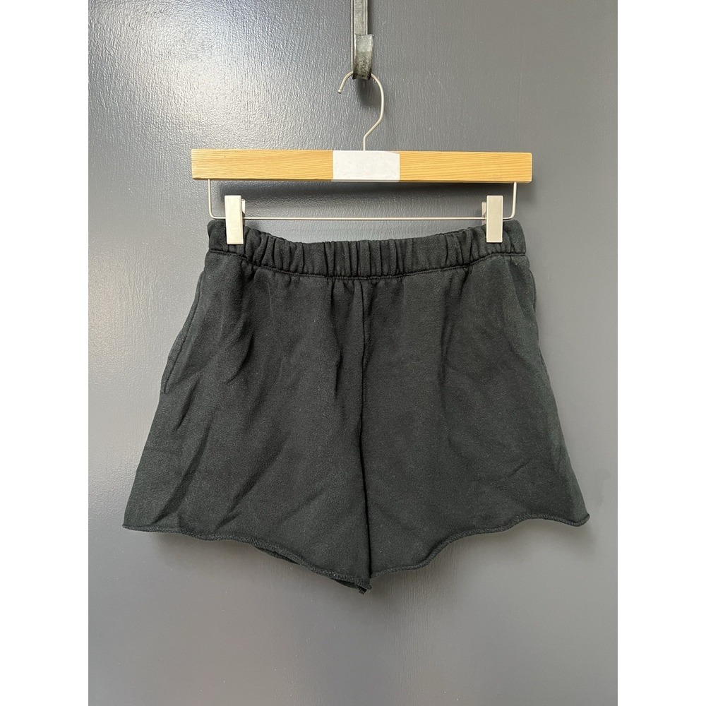 Aerie Sweat Shorts Black Women's Size S Elastic Waist Pockets Casual - Picture 1 of 3
